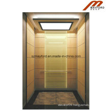 Titanium Plate Stainless Steel Passenger Elevator with Gearless Host